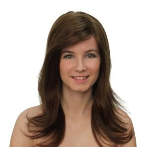 COLETTE Peluca cabello natural monofilamento y hecha a mano, 150 gr