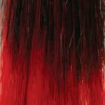 (Color F1.R) Negro con mechas rojas
