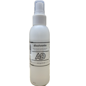 Disolvente extensiones adhesivas